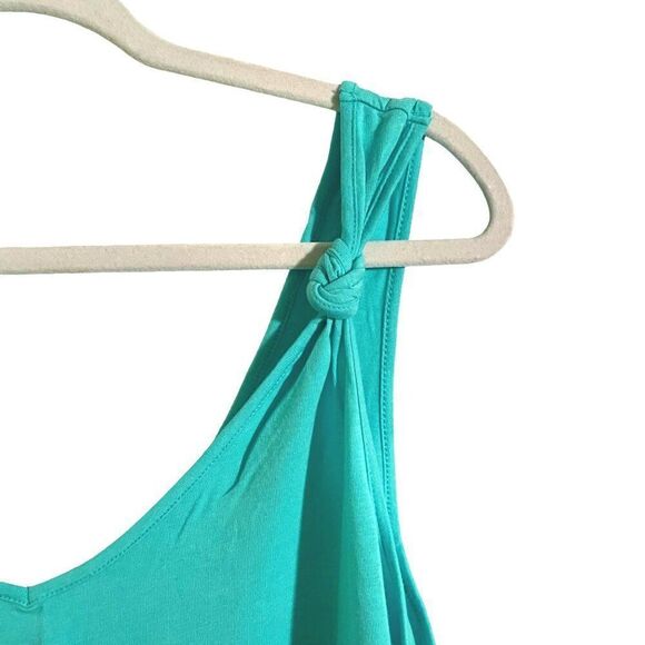 GAP Women's XL Aqua Glaze Sleeveless Knot Tank Top, NWT - Picture 2 of 9